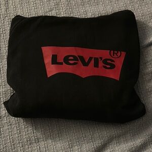 Levi's Black and Red Sweatshirt